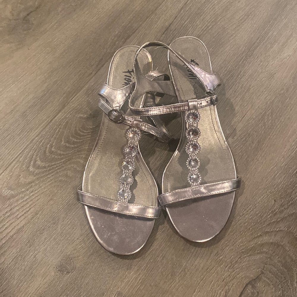 Silver sandals